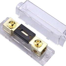 Absolute ANH-3 0/2/4 Gauge AWG in-Line ANL Fuse Holder & Gold Plated 300 Amp Fuse