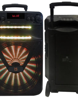 MR DJ ART Bluetooth Speaker 12" Portable Speaker with Bluetooth/Rechargeable Battery and App Control