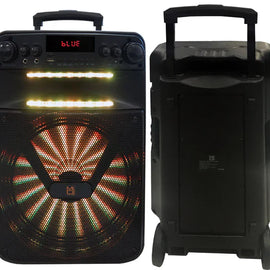 MR DJ ART Bluetooth Speaker 12" Portable Speaker with Bluetooth/Rechargeable Battery and App Control