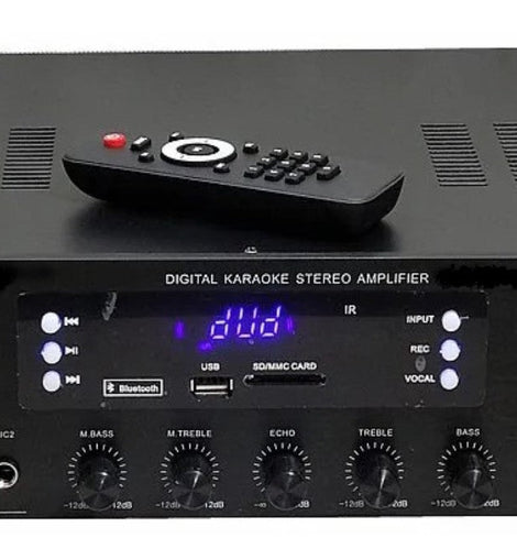 Mr. Dj AS305 Hybrid Pre Amplifier Built-in Bluetooth USB/SD Card Reader AM/FM Tuner 1000 Watts p.m.p.o