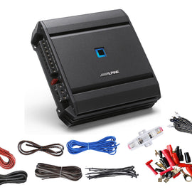 Alpine S-A32F S-Series 320W RMS 4-Channel Digital Class D Car Audio Amplifier + Absolute 8 Gauge Amplifier Kit