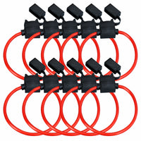 25 XP Audio XATC8G 8 Gauge ATC In-Line Blade Fuse Holder OFC Copper Wire Protection