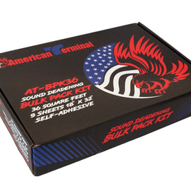 2 American Terminal AT-BPK36 9 Sheets 18" x 32" Sound Deadening Noise Insulation Vibration Dampening Material Bulk Kit