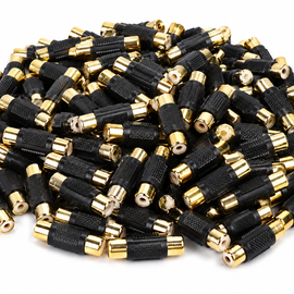 American terminal ATFF-100B-100 Gold RCA Female-to-Female Coupler Adapter 100 Pack