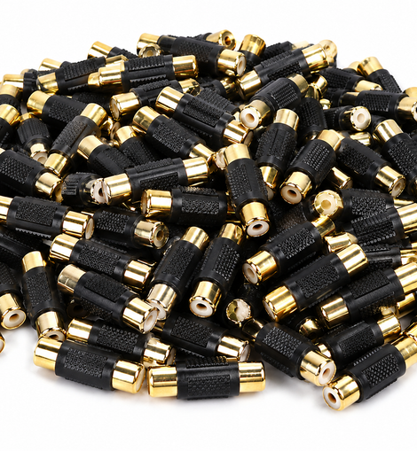 American terminal ATFF-100B-100 Gold RCA Female-to-Female Coupler Adapter 100 Pack