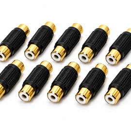 American terminal ATFF-100B-10 Gold RCA Female-to-Female Coupler Adapter 10 Pack