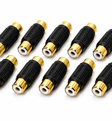 American terminal ATFF-100B-10 Gold RCA Female-to-Female Coupler Adapter 10 Pack