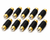 Absolute FF-100B-10 Gold RCA Female-to-Female Coupler Adapter 10 Pack