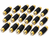 Absolute FF-100B-20 Gold RCA Female-to-Female Coupler Adapter 20 Pack