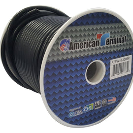 American Terminal ATPW10-100BK 10GA 100' Black Primary Remote Power Ground Wire