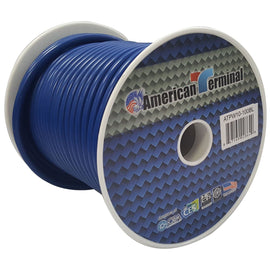 American Terminal ATPW10-100BL 10GA 100' Blue Primary Remote Power Ground Wire