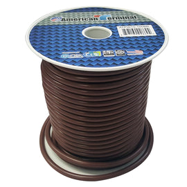 American Terminal ATPW10-100BR 10GA 100' Brown Primary Remote Power Ground Wire