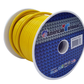 American Terminal ATPW10-100Y 10GA 100' Yellow Primary Remote Power Ground Wire
