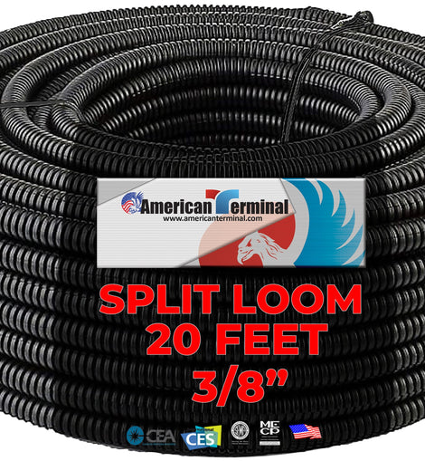 American Terminal 20 Feet Black 3/8