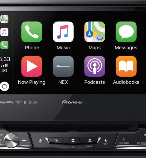 PIONEER AVH-3500NEX 1 DIN DVD/CD Player Flip Up Bluetooth Android Auto CarPlay
