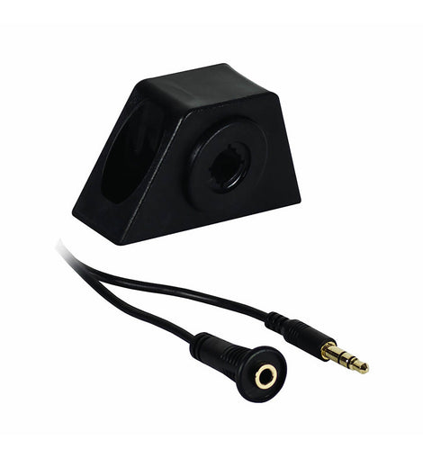 Axxess AX35E-6 Male 3.5mm cable plug to Female 3.5mm jack with mount