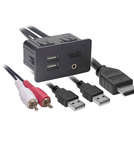 Axxess AXFD-USB USB/AUX/HDMI Knockout Replacement Panel - Ford 2015-2016