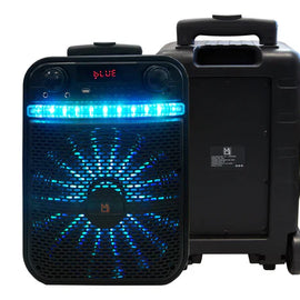 Pair of MR Dj ACE 15" Portable Speaker with Bluetooth/Rechargeable Battery