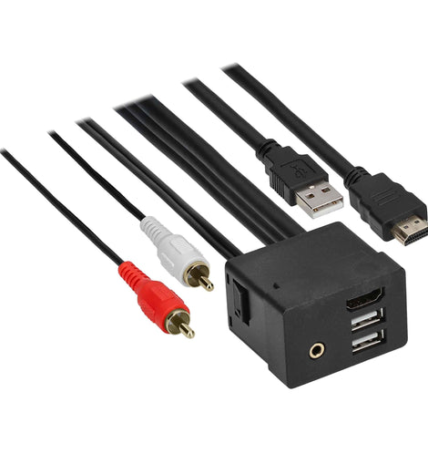 Axxess AXUSB-HK3 USB/AUX/HDMI Replacement Panel 3 Feet - Hyundai/Kia 2014-Up
