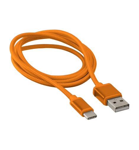 Axxess AXUSBC-OR USB-C Replacement Cable - 3 Ft Orange