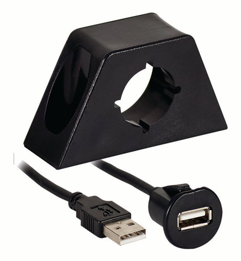 Axxess AXUSBE-6 Male USB to Female USB Jack with Mount