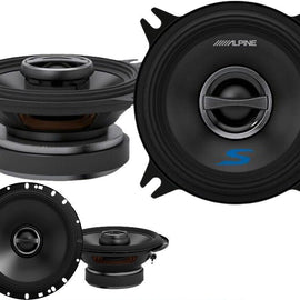 Alpine S-Series S-S40 4" 2-Way Coaxial Speakers & S-S65 6-1/2" Coaxial Speakers