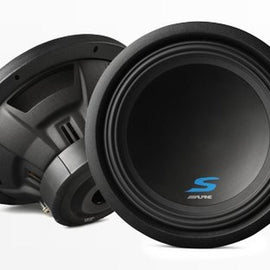 Alpine S-W12D4 Car Subwoofer 1800W Max, 600W RMS 12" Type-S Series Dual 4 Ohm Car Subwoofer