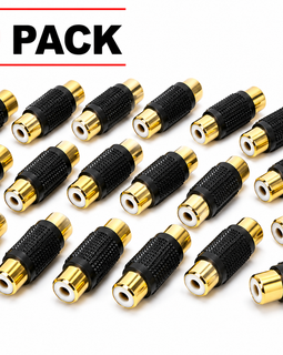 American terminal ATFF-100B-20 Gold RCA Female-to-Female Coupler Adapter 20 Pack