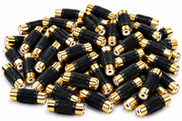 Absolute FF-100B-50 Gold RCA Female-to-Female Coupler Adapter 50 Pack