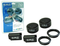 Absolute TW250 Pro Series 1-Inch 250 Watts Ferrite Silk Dome Component Tweeters