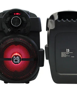 MR DJ PSE65BT 6.5" Portable Active Speaker Rechargeable Battery Party Speaker