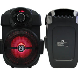 MR DJ PSE65BT 6.5" Portable Active Speaker Rechargeable Battery Party Speaker