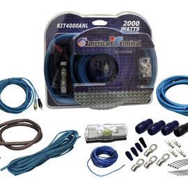 American Terminal KIT4000ANL Complete 4 Gauge ANL PRO Marine Car RV Amplifier Amp Kit