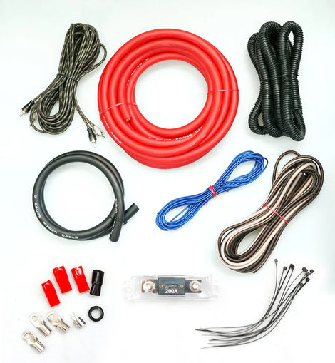 Complete 4000W 0 Gauge Car Amplifier Installation Wiring Kit Amp PK1 0 GA