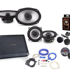 Alpine BBX-F1200 Amplifier S2-S69 6X9" Speakers, S2-S50 5.25" Speakers & Wiring Kit