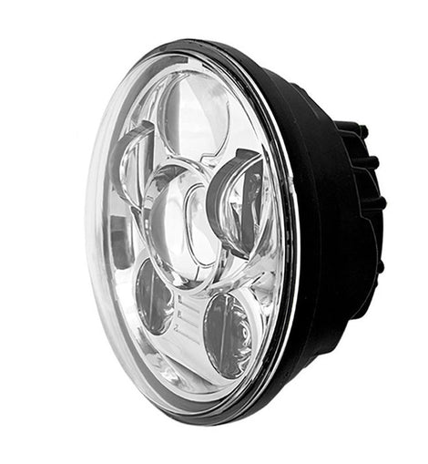 Saddle Tramp BC-562S Silver Round Motorcycle Headlights - 5.6 Inch