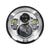 Saddle Tramp BC-701S Round Motorcycle Headlights with Silver Face - 7 Inch