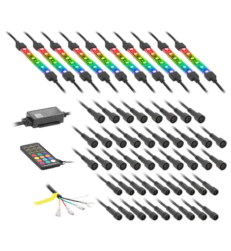 Saddle Tramp BC-CHASE-K3 10-Piece Chasing LED Motorcycle Kit