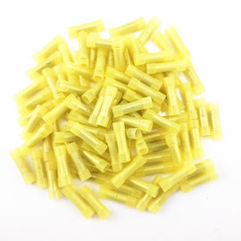 Patron BC1210Y 500 pcs 12 - 10 Gauge AWG Yellow insulated Nylon crimp terminals connectors Butt Connectors