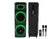 MR DJ BEVERLY HILLS 55000W Dual 12” Bluetooth Rechargeable Party Speaker Ring Partylights 2 Wireless Mic TWS Portable DJ PA System