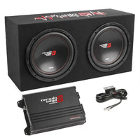 Cerwin Vega BKX212S XED Series Dual 12" Sealed Enclosure & Amplifier Bass Package