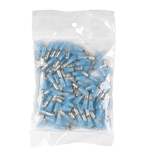 Install Bay BNMB180 Blue Nylon Male Bullet Connector 16-14 Gauge .180 100P