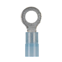 Install Bay BNRT10 Blue Nylon Ring Terminal 16-14 Gauge #10 - Package of 100