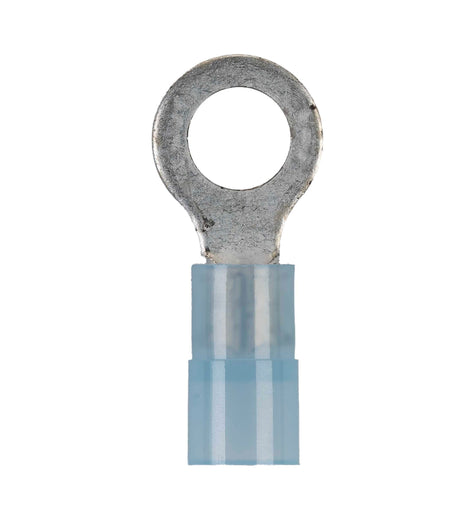 Install Bay BNRT10 Blue Nylon Ring Terminal 16-14 Gauge #10 - Package of 100