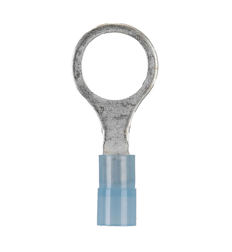 Install Bay BNRT38 Blue Nylon Ring Terminals 16-14 GA 3/8 inch - Package of 100