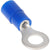 Install Bay BNRT6 Blue Nylon Ring Terminal 16-14 Gauge #6 - Package of 100