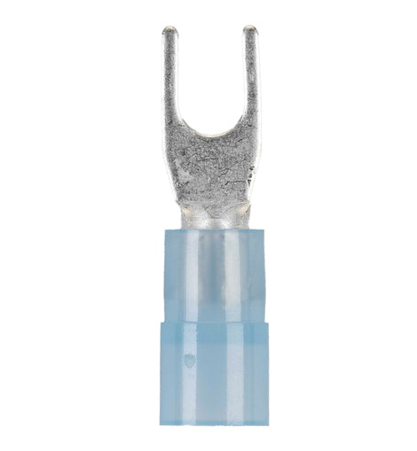 Install Bay BNST6 Blue Nylon Spade Terminals 16-14 Gauge #6 - Package of 100