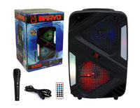 Mr. Dj BRAVO Dual 6.5" Portable Bluetooth Speaker Dual 6.5" Portable PA DJ Active Powered Bluetooth TWS Speaker 1000 Watts LCD/MP3/USB/micro SD