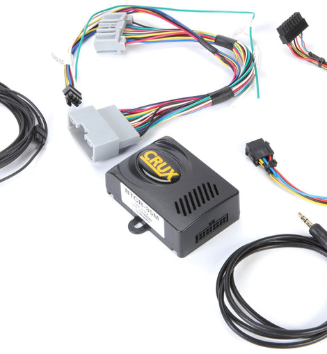 Crux BTCR-35M Bluetooth Interface Add hands-free calling and audio streaming to the factory system in select compatible 2004-up Chrysler, Dodge, Jeep, and Volkswagen vehicles