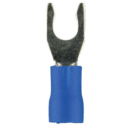 Install Bay BVLST8 Blue Vinyl Locking Spade Terminal 16-14 Gauge #8